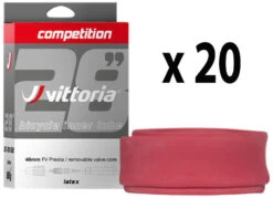 Vittoria Chambre à Air Competition Latex 19/23-622 48mm (20 Pièces)