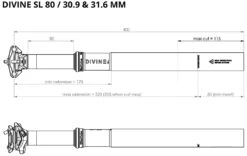 BikeYoke Tige De Selle Divine SL 30,9 Vario -Vélos Matériel Magasin BikeYoke Dimensions Divine SL80eEBd5MK0vq6t5
