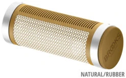 BROOKS Poignées De Guidon Cambium Rubber Grips Courtes/longues 12 BROOKS Poignées De Guidon Cambium Rubber Grips Courtes/longues -Vélos Matériel Magasin Brooks Cambium RubberGrips KurzLang NaturalRubber 80940204 20082949 40210682 4