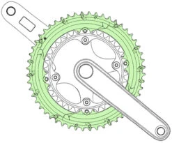 Campagnolo® Plateau Record 12 Vitesses 145mm 7 Campagnolo® Plateau Record 12 Vitesses 145mm -Vélos Matériel Magasin Campagnolo Record 12 fach Kettenblatt FC RE952 b