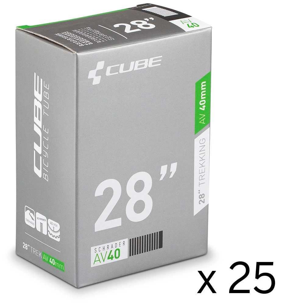 Cube Chambre à Air 28" AV 40 Mm Trekking (emballage Atelier 25) 3 Cube Chambre à Air 28" AV 40 Mm Trekking (emballage Atelier 25)