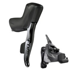 SRAM Force ETap AXS 2x12 Vitesses HRD Kit électronique FlatMount CL -Vélos Matériel Magasin ED FRC D1 Right w Caliper Black 3q M