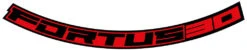 HOPE Fortus 30W 27.5 Decal Kit -Vélos Matériel Magasin Hope Fortus 30W 27 5 Aufkleberset rot