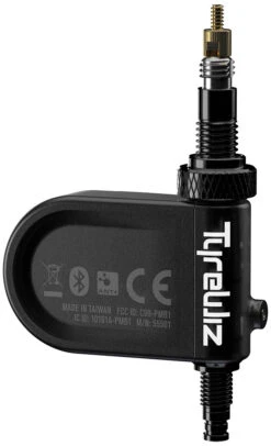 Quarq TyreWiz Capteur De Pression Des Pneus -Vélos Matériel Magasin QUARQ TyreWiz WH TRWZ A1 Back Angle H