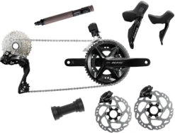 Shimano 105 Di2 R7100 Groupe 2x12 Vitesses Incl. Freins à Disques 140/160mm