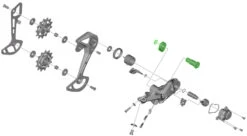 Shimano Unité D'axe Pour Support De Dérailleur RD-M5100 -Vélos Matériel Magasin Shimano Achseinheit fur RD M5100 Schaltwerk Halter Y3HL98020 c