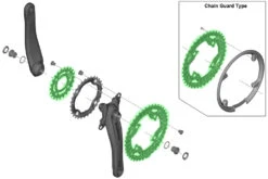 Shimano FC-M523 Plateau De Pédalier -Vélos Matériel Magasin Shimano FC M523 Kettenblat