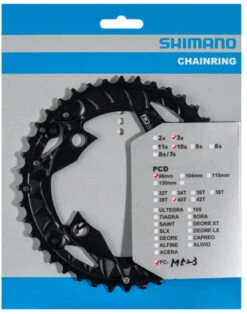 Shimano FC-M523 Plateau De Pédalier -Vélos Matériel Magasin Shimano FC M523 Kettenblatt 40T AE Y1PY98020