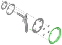 Shimano Garde-chaîne Pour FC-T8000 7 Shimano Garde-chaîne Pour FC-T8000 -Vélos Matériel Magasin Shimano Kettenschutzring fur FC T8000 Y1VL98030 c