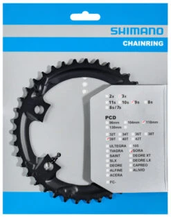 Shimano SORA FC-R3030 Plateau -Vélos Matériel Magasin Shimano SORA FC R3030 Kettenblatt 39 Zahne MR Y1VD98010