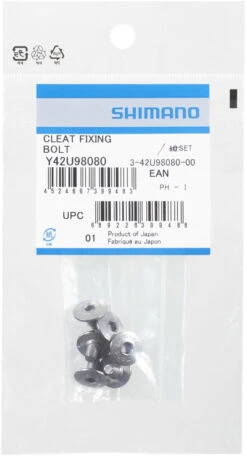 Shimano Vis De Plaque De Chaussure M5 X 8mm Pour SM-SH10/11/12 -Vélos Matériel Magasin Shimano Schuhplatten Schrauben M5 x 8mm Y42U98080 b