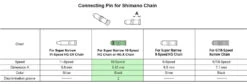 Shimano Axe De Connexion De La Chaîne à 10 Vitesses 11 Shimano Axe De Connexion De La Chaîne à 10 Vitesses -Vélos Matériel Magasin Shimano Kettennietstift 10 fach 20073580 e