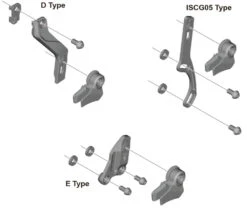 Shimano SM-CD800 Guide-chaîne -Vélos Matériel Magasin Shimano SM CD800 Typen d