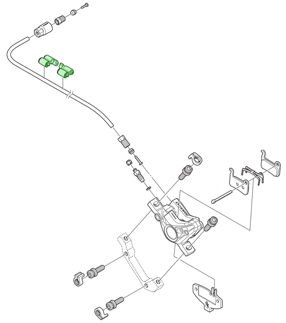 Shimano SM-HANG Support De Conduite De Frein 4 Shimano SM-HANG Support De Conduite De Frein – Image 2
