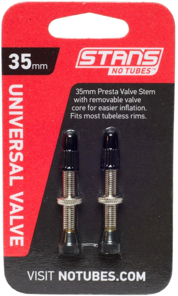 Stan's NoTubes Valve Tubeless Universelle 35mm (paire) 3 Stan's NoTubes Valve Tubeless Universelle 35mm (paire)