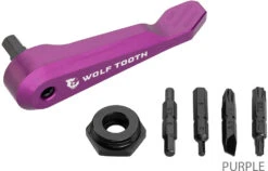 Axle Handle Multitool -Vélos Matériel Magasin Wolf Tooth Axle Handle Multi Tool Purple 5