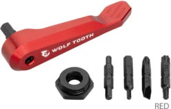 Axle Handle Multitool -Vélos Matériel Magasin Wolf Tooth Axle Handle Multi Tool Red 2