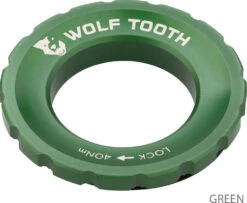 Centerlock Lockring -Vélos Matériel Magasin Wolf Tooth Centerlock Rotor Lockring Green 5